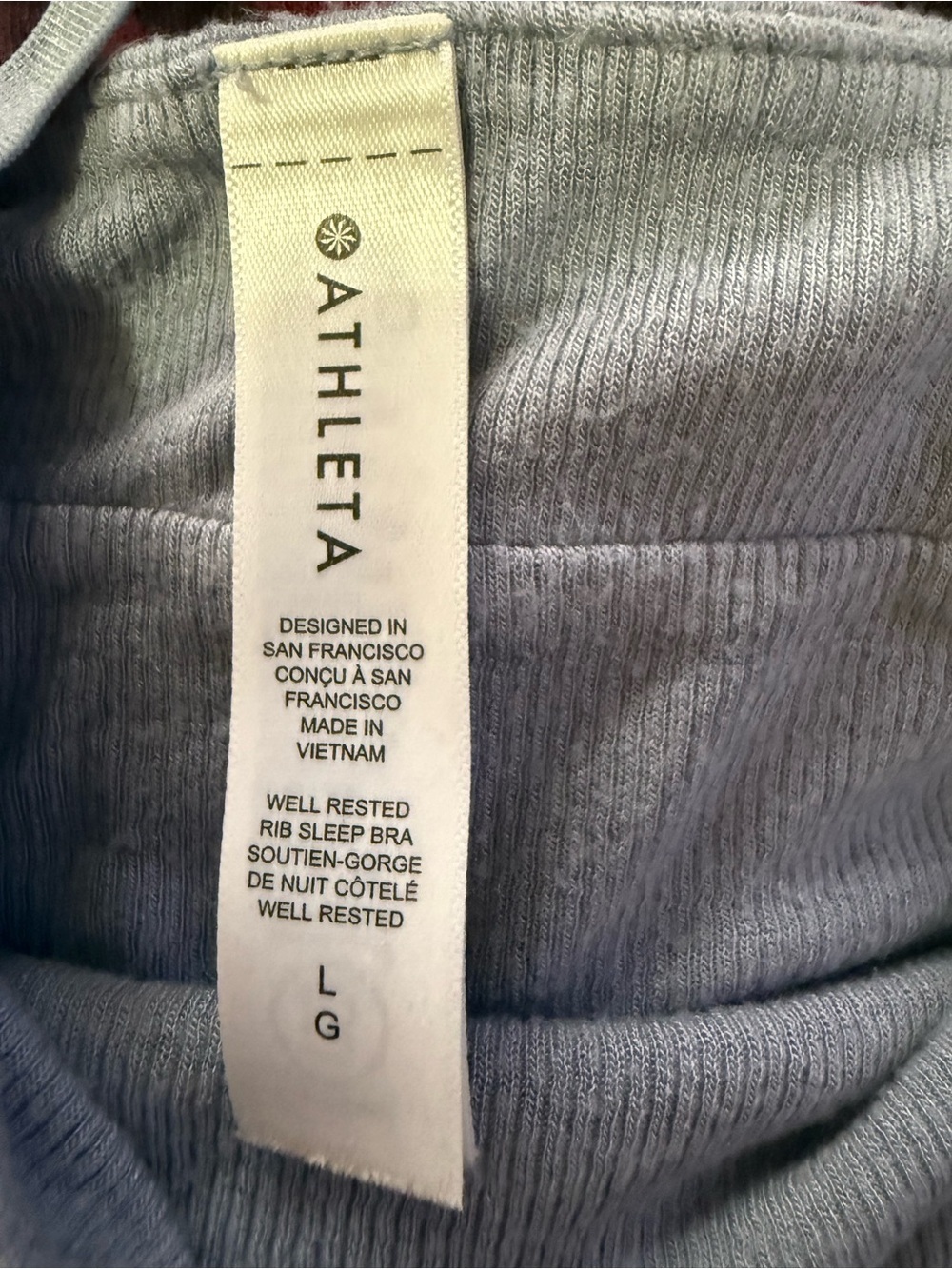 Athleta Well Rested Rib Sleep Bra - Picture 7 of 7